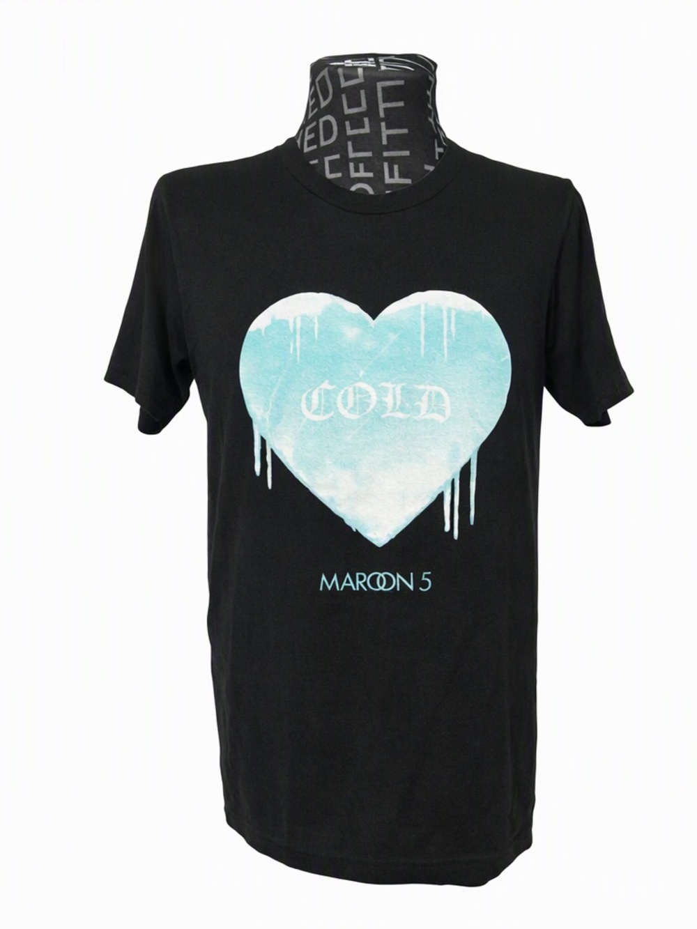 Maroon 5 Cold Heart Graphic 2017 Black T-Shirt Adult M